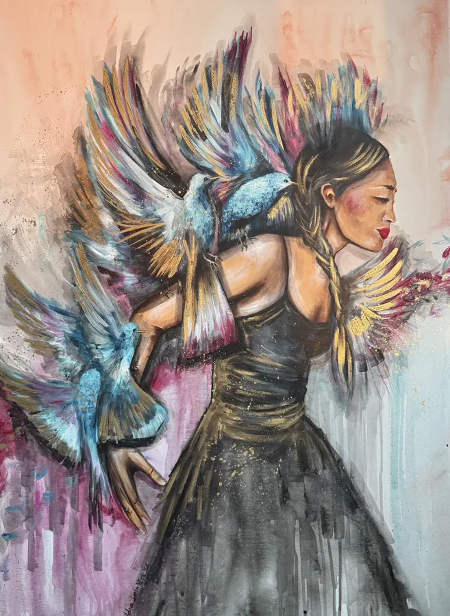The Weight of Her Own Wings by Adna Lainšček