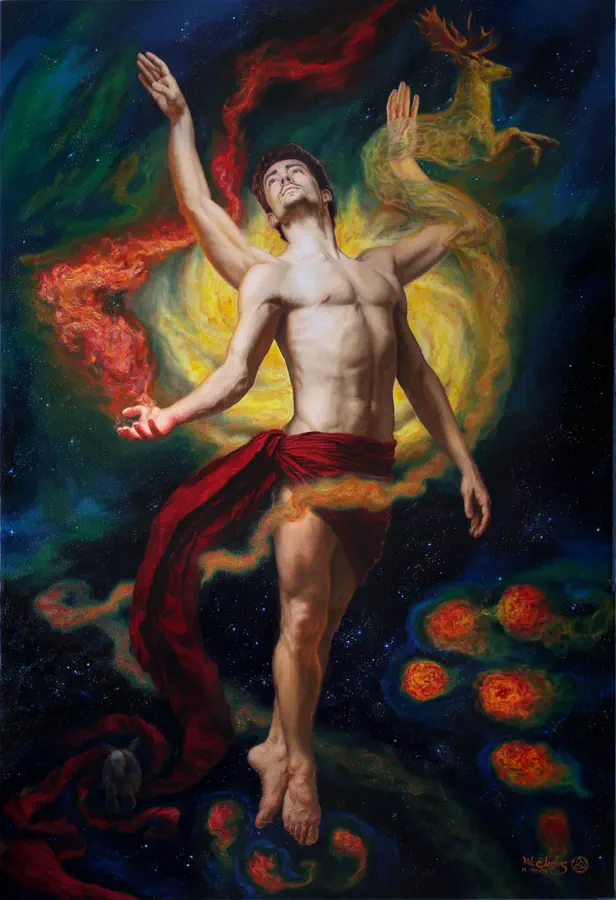 The Divine Creator bespoke symbolic painting by Embrace Your Legacy